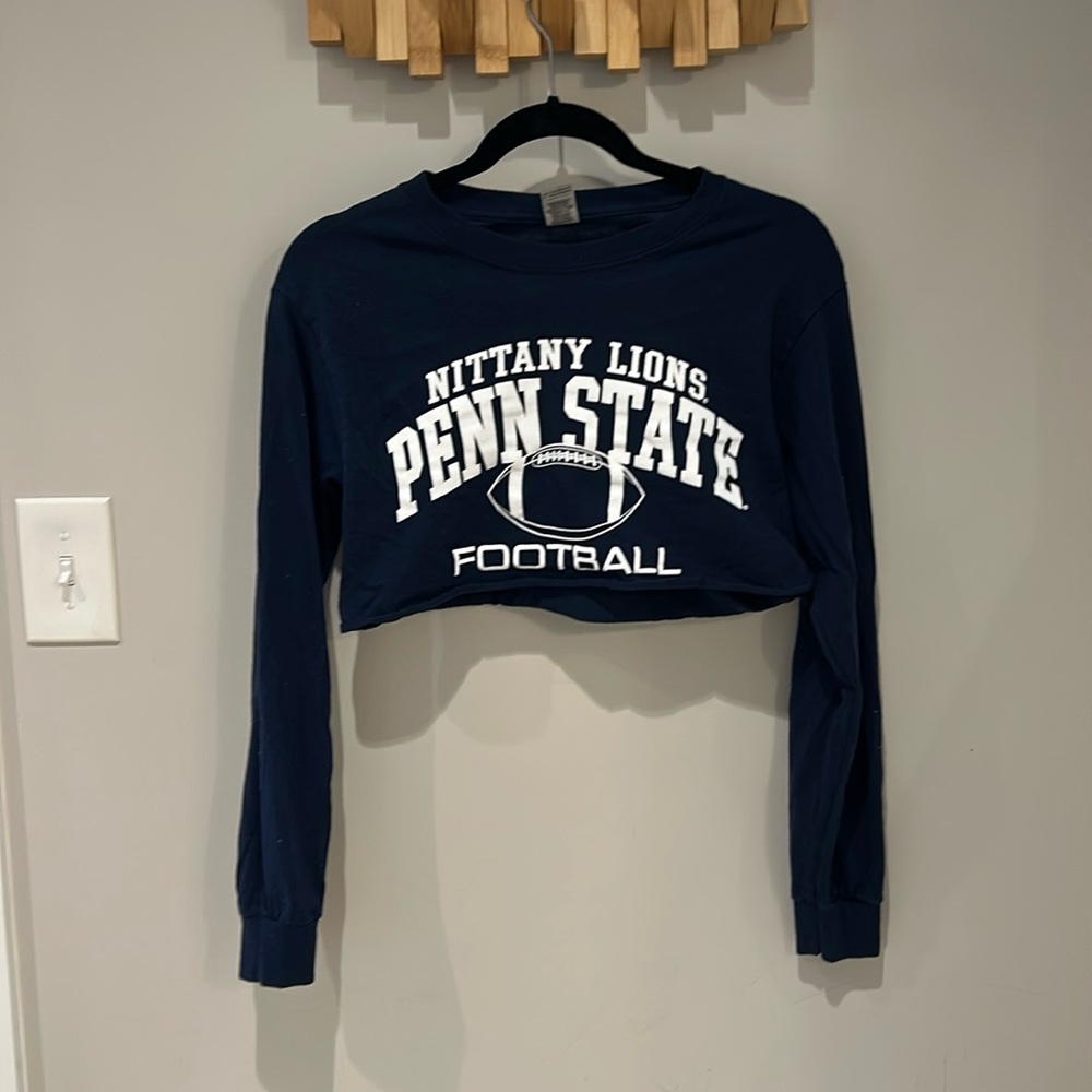 Vintage Penn State Long Sleeve CROP TOP